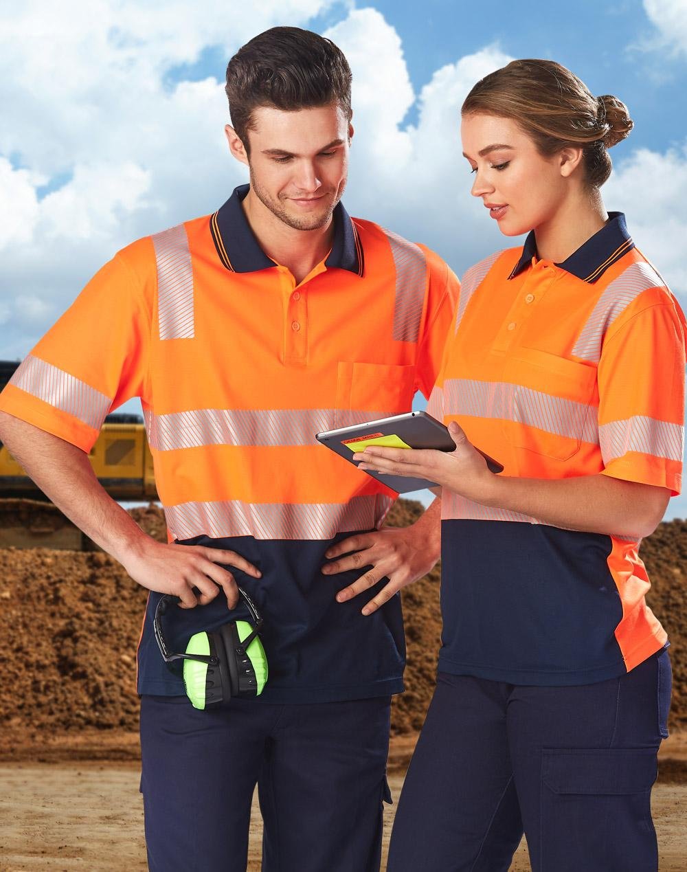 Biomotion Segmented Truedry S/S Safety Polo